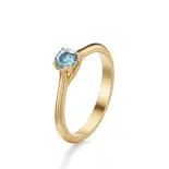 Złoty pierścionek z akwamarynem naturalnym AJPZ_018 Złoty pierścionek z akwamarynem naturalnym AJPZ_018